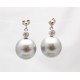Grey Pearl earrings