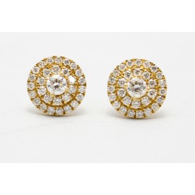 Diamond  cluster earrings
