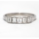 Baguette Cut Five Stone Diamond Ring
