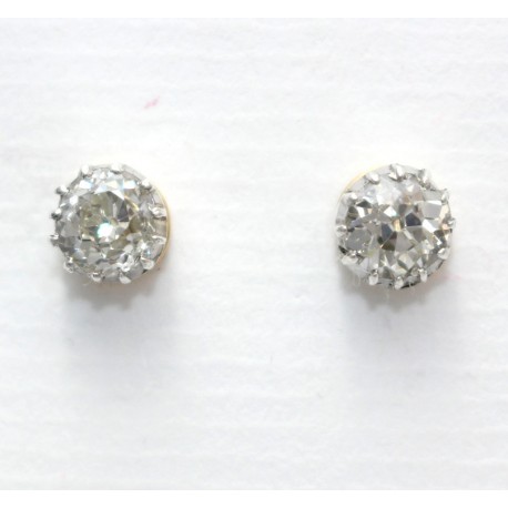 Diamond Earrings 1 4 Ct Tw Round Cut Sterling Silver Womens