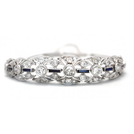 Art Deco Sapphire and Diamodn Bracelet