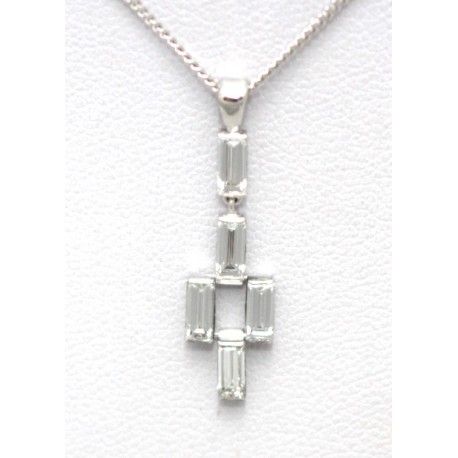 Baguette Diamond Pendant