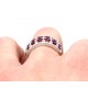 Diamond and Ruby cluster ring