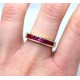 Ruby Half eternity ring