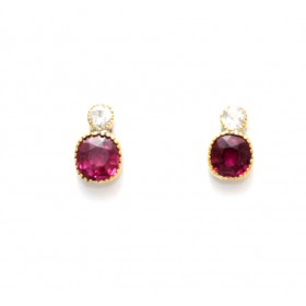Ruby and Diamond Earrings
