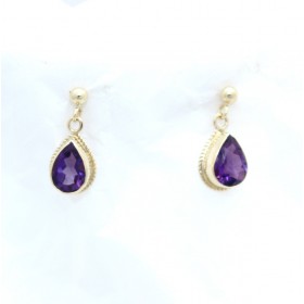 Amethyst Gold earrings