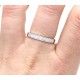 Half eternity diamond ring