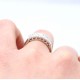 Half eternity diamond ring