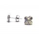 Diamon set Flower shaped earrings