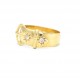 18ct yellow gold Buckle ring