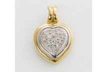 Diamond Set Heart Pendant