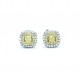 Yellow Diamond Stud Earrings