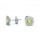 Yellow Diamond Stud Earrings