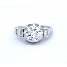 2ct solitaire diamond ring