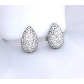 Diamond pavé set earrings