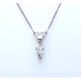 Marquise diamond pendant