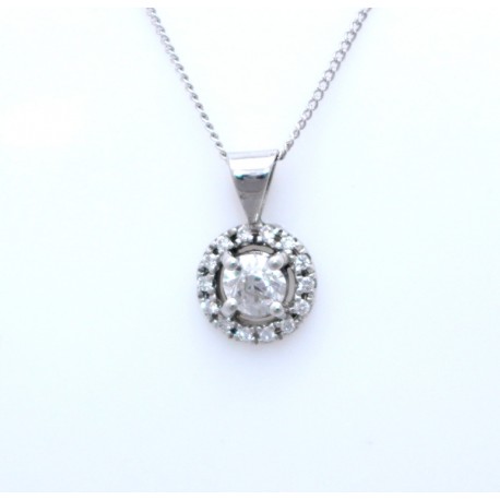 Round Diamond pendant