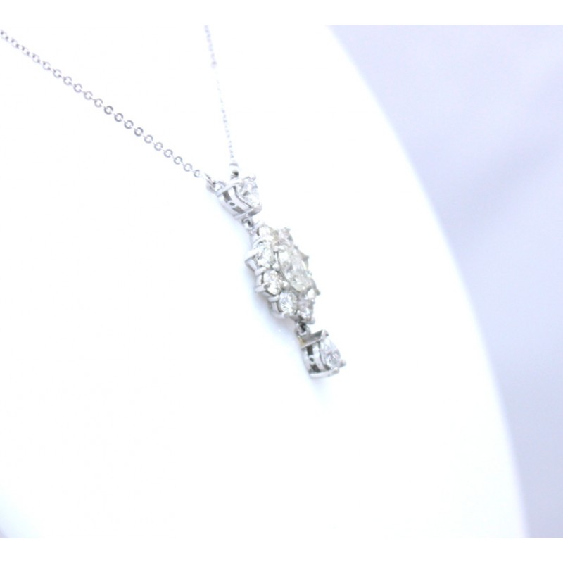 Birks Snowflake Round 0.76cttw Diamond Cluster Necklace 450008428557 |  Mappin and Webb
