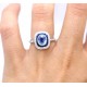 Art Deco Style sapphire and diamond ring