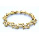 Vintage Diamond set gold bracelet