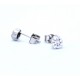 Floral diamond stud earrings