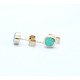 Black opal stud earrings