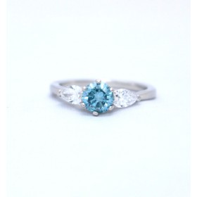 Blue diamond Ring