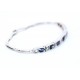 Blue and white sapphire bracelet