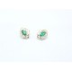 Emerald stud earrings