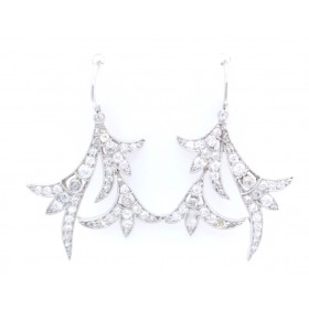 Unusual diamond drop earrings