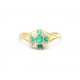 Antique Emerald and diamond cluster ring