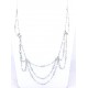 Platinum set diamond and pearl necklace