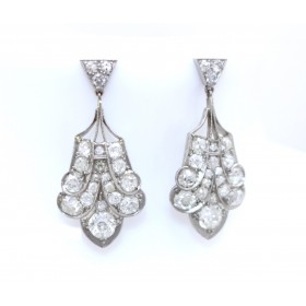 Diamond drop earrings