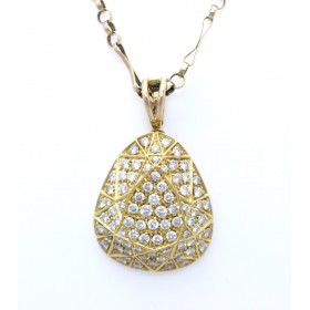 Pave set diamond pendant