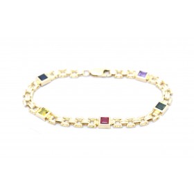 14ct gold bracelet with stones
