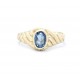 Blue Topaz 9ct gold ring