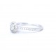 Diamond halo ring