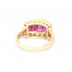 Ruby and diamond Edwardian ring