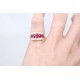 Ruby and diamond Edwardian ring