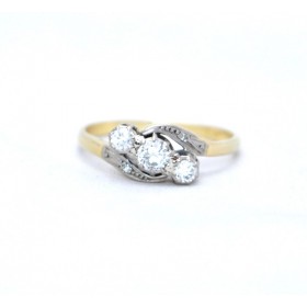 Three stone diamond ring
