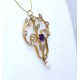 Victorian amethyst and pearl pendant
