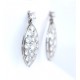 Pave set diamond drop earrings