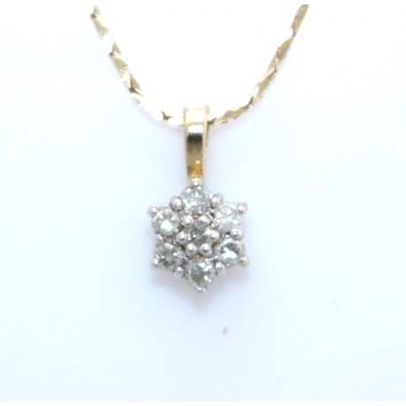 Diamond cluster pendant