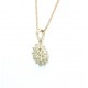 Diamond cluster pendant