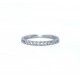 Half eternity diamond ring