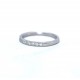 Half eternity diamond ring