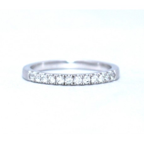 Half eternity diamond ring