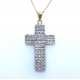 Diamond set cross