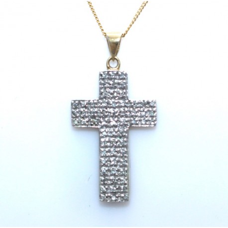 Diamond set cross