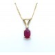 Ruby and diamond pendant